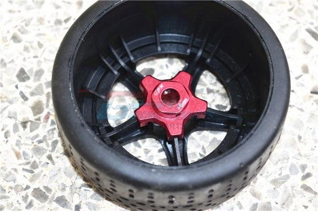 GPM ALUMINUM WHEEL HEX (+6MM) Arrma Infraction Limitless Mojave Senton RED