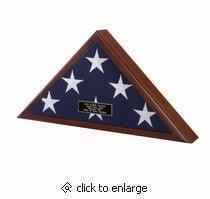 Memorial Flag Case In Cherry Finish.
