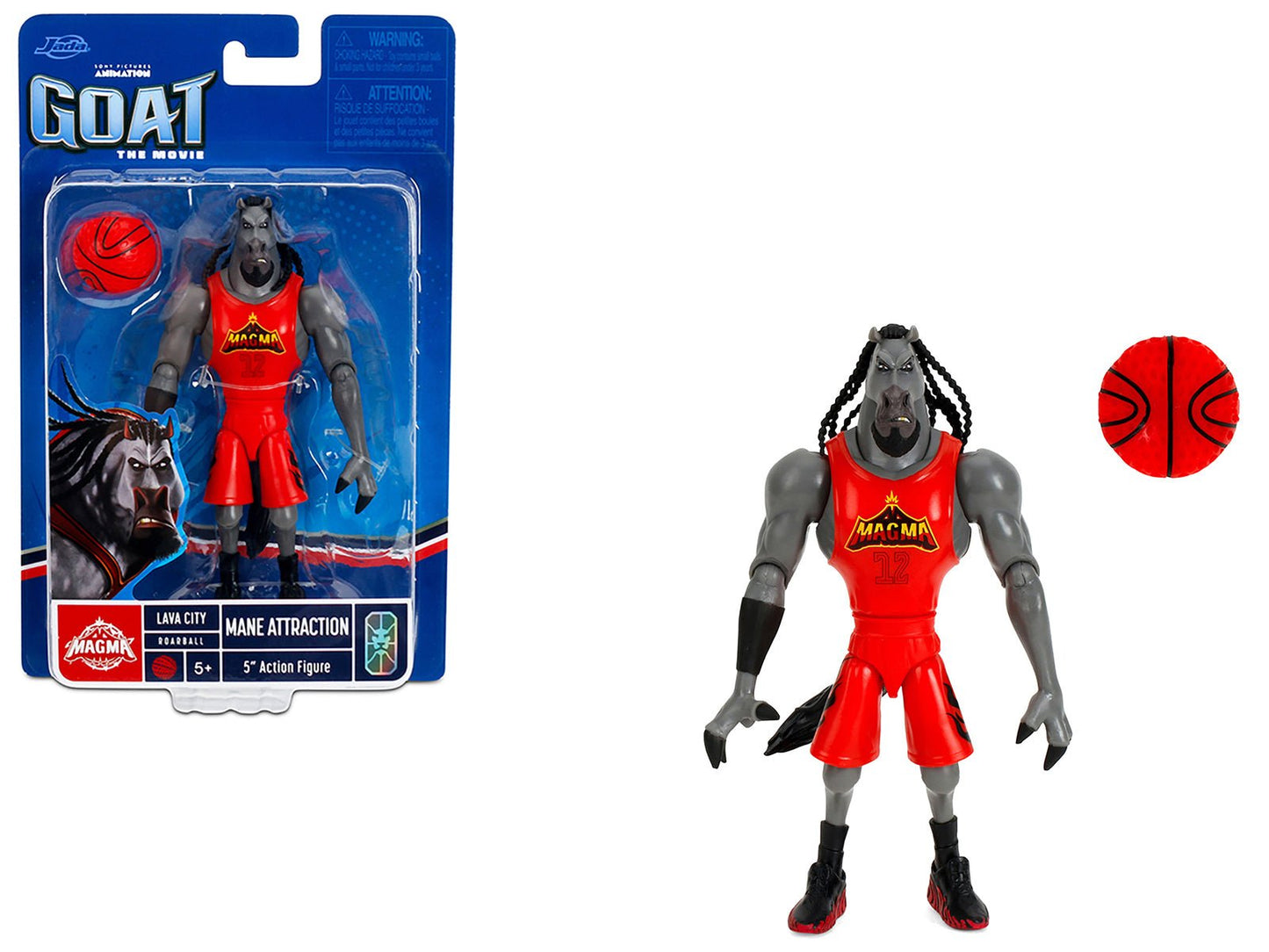Mane Attraction 5" Moveable Figure with Basketball "Goat" (2026) Movie Model by Jada free shipping USA
