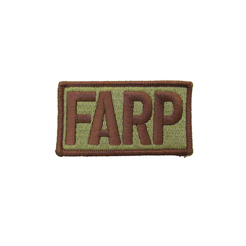 U.S. Air Force FARP OCP Brassard with Spice Brown Border and Hook Fastener