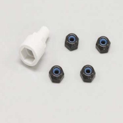Kyosho MZW13BK Color Nylon Nut Black Mini-Z