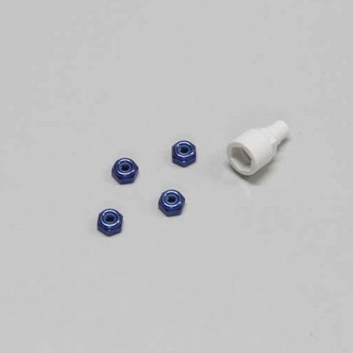 Kyosho MZW13BL Color Nylon Nut Blue Mini-Z
