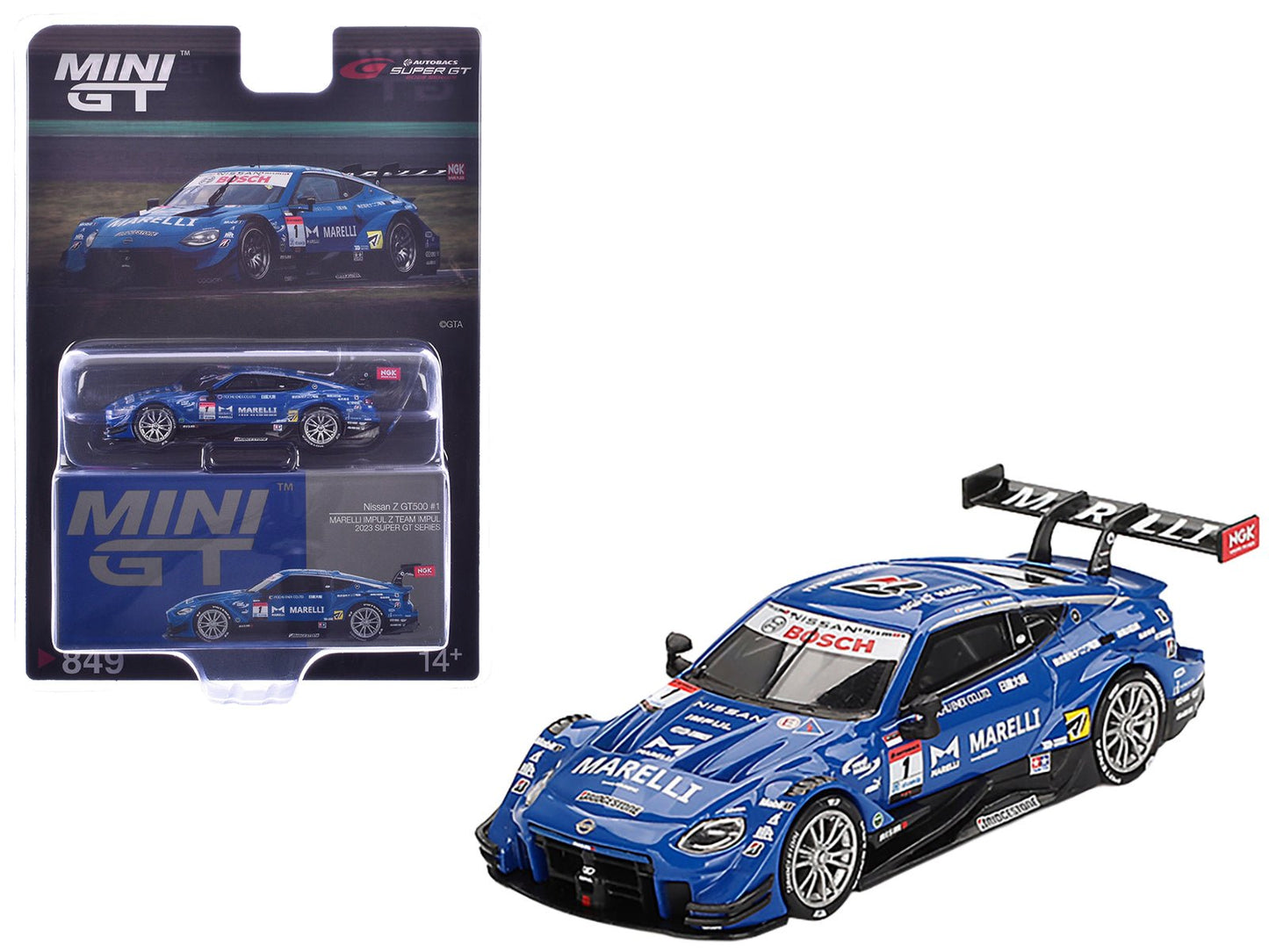 Nissan Z GT500 #1 Kazuki Hiramine - Bertrand Baguette "Team Impul" "Super GT Series" (2023) Limited Edition 1/64 Diecast Model Car by Mini GT free shipping USA