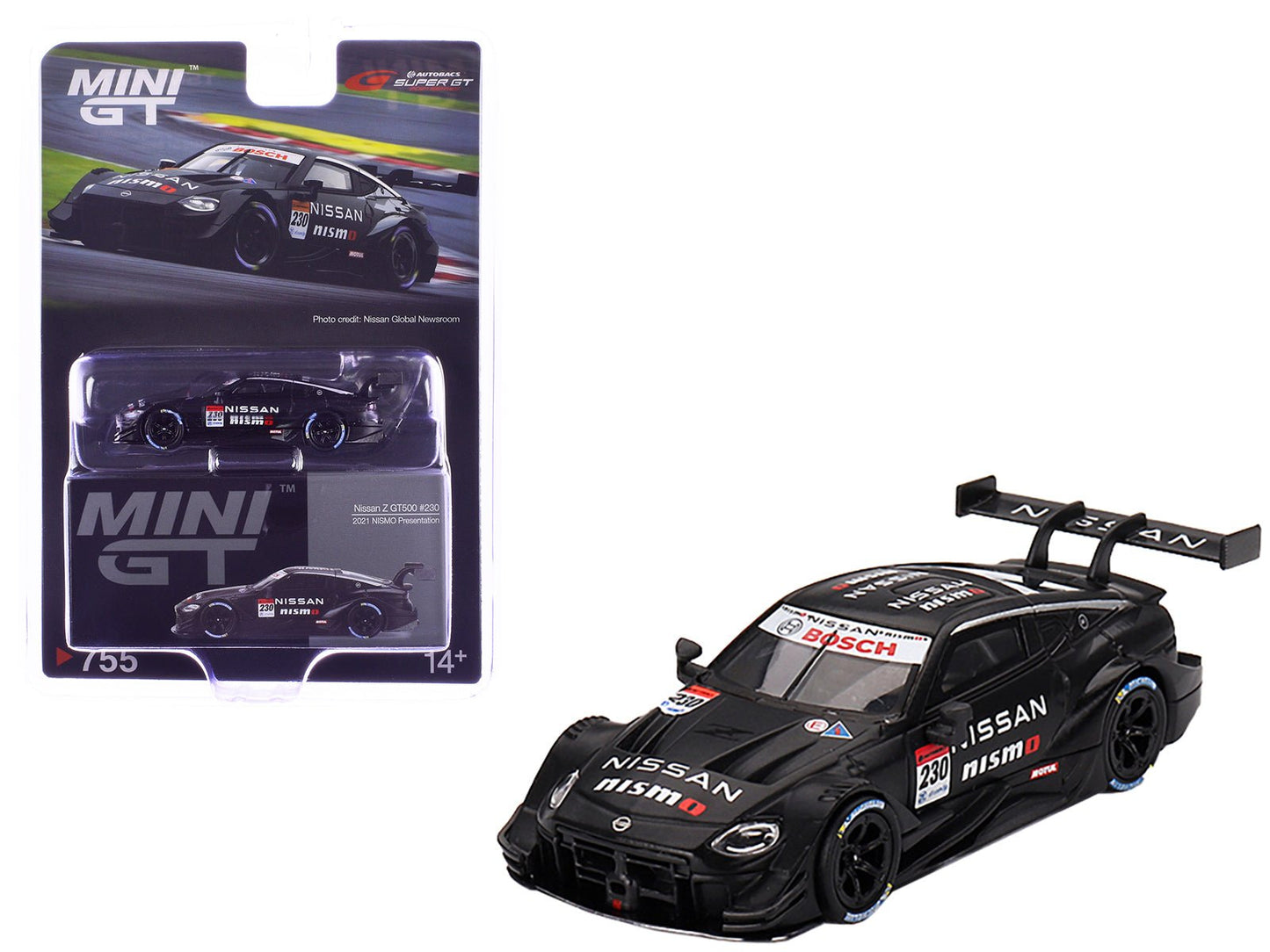 Nissan Z GT500 #230 "NISMO Presentation" "Super GT Series" (2021) Limited Edition 1/64 Diecast Model Car by Mini GT free shipping USA