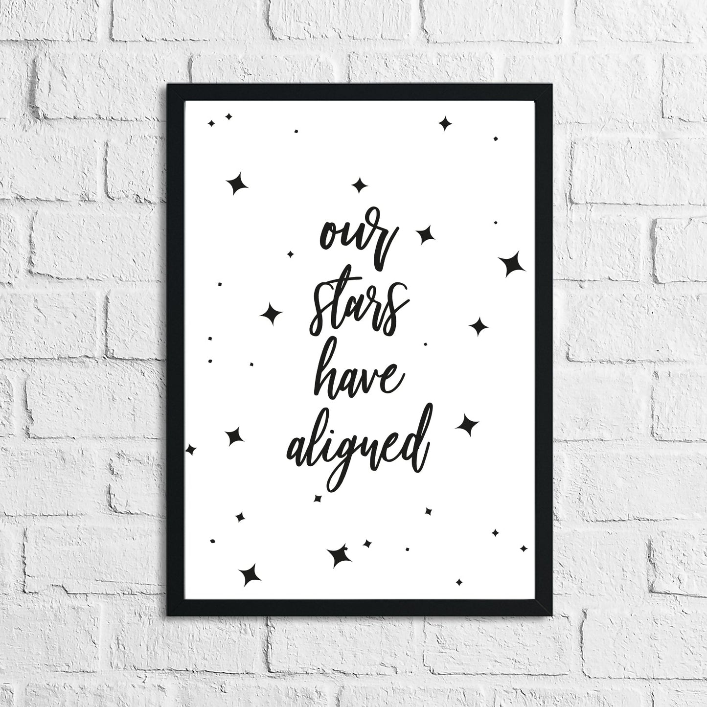 Our Stars Have Aligned Home Inspirational Wall Decor Quote Print by WinsterCreations™ Official Store