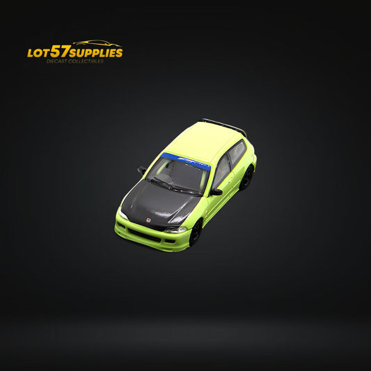 Street Weapon Honda Civic EG6 Spoon Green Livery 1:64