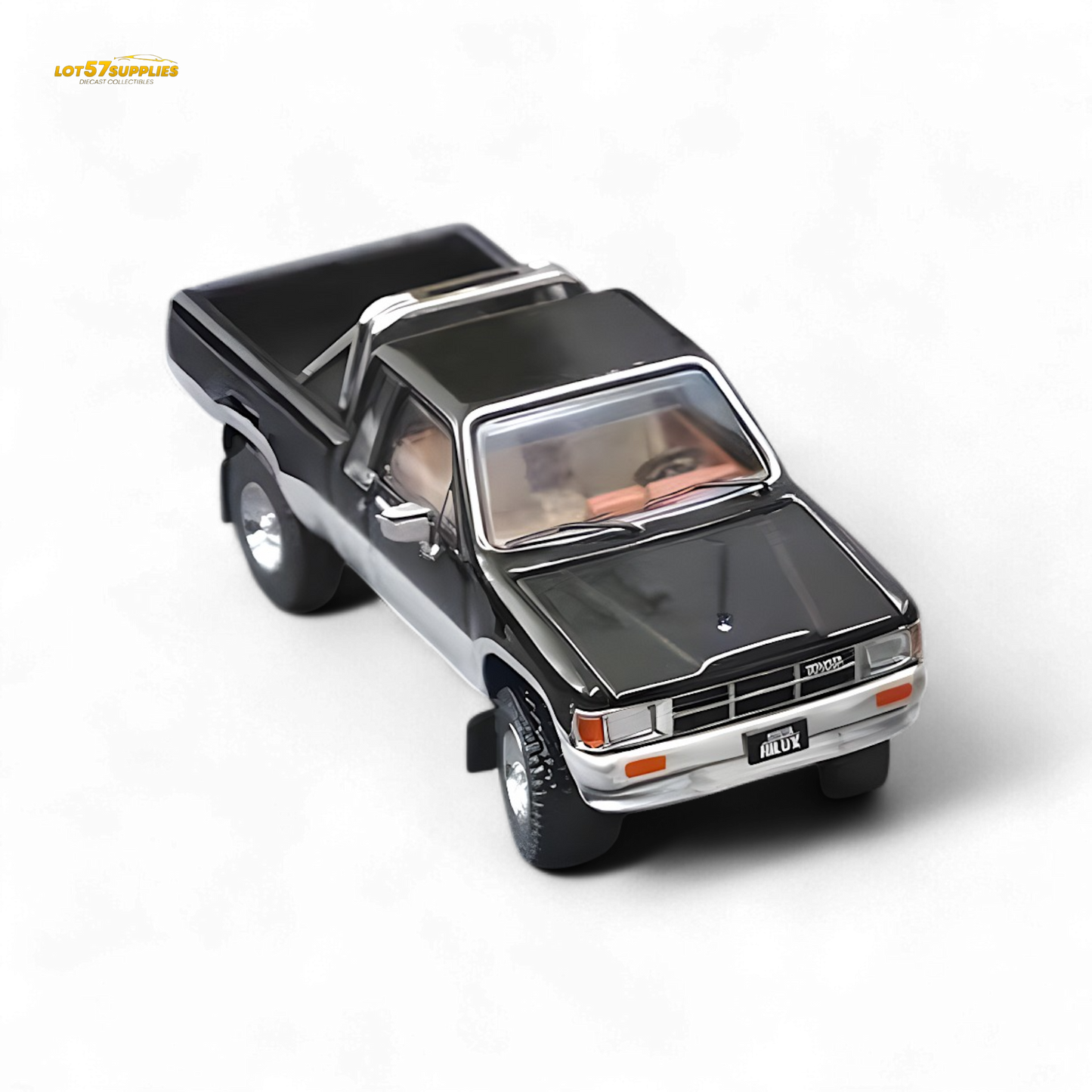 GCD Toyota Hilux SR5 Black Silver 1:64