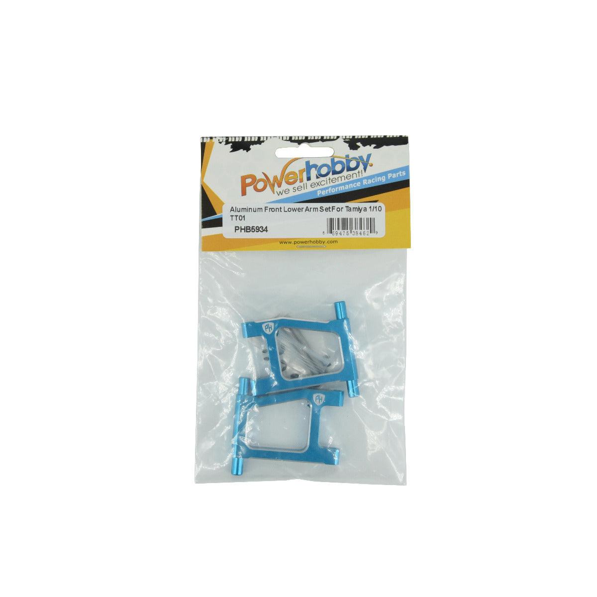 Powerhobby Aluminum Front Lower Arm Set Tamiya TT-01
