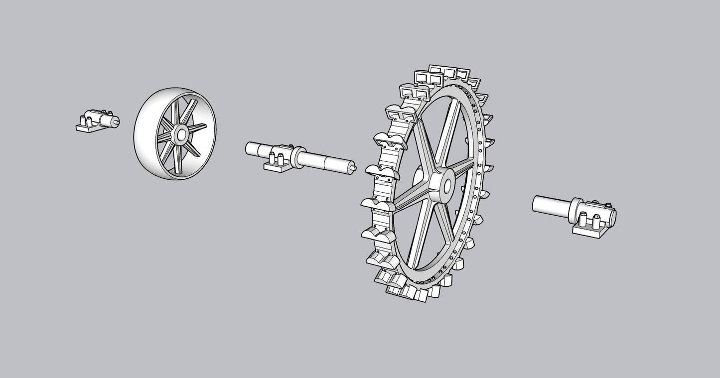 6' Pelton Water Wheel