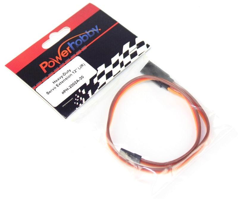 Powerhobby 12" Heavy Duty Servo Wire Extension JR Connector