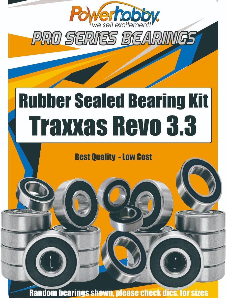 PowerHobby Pro Series Rubber Sealed Bearing Kit FOR Traxxas Revo 3.3