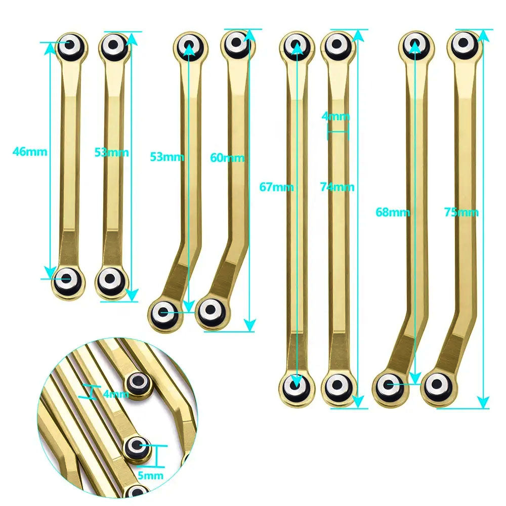 Powerhobby Brass High Body Clearance Links FOR Traxxas TRX-4M