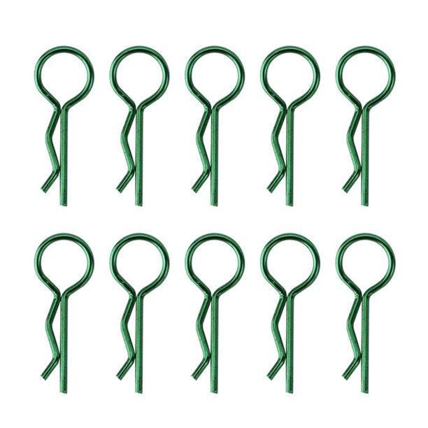 Powerhobby Large Body Clips (10) Axial SCX6 Green