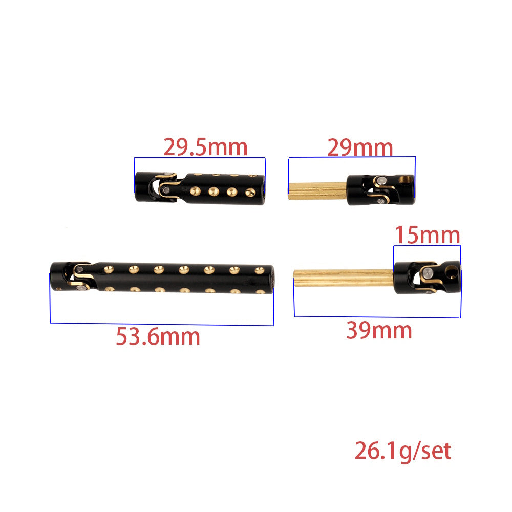 Powerhobby Brass Black Drive Shaft Axial SCX24 Gladiator