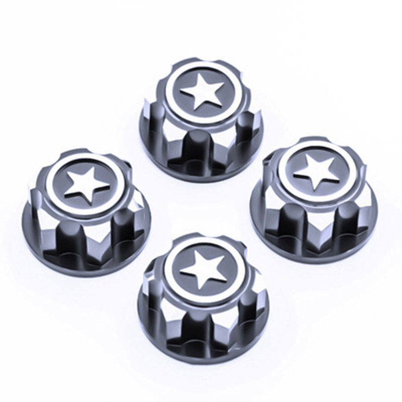 Powerhobby 17mm Aluminum Hex Wheel Nuts Light Grey (4) FOR Traxxas E-Revo Summit Maxx