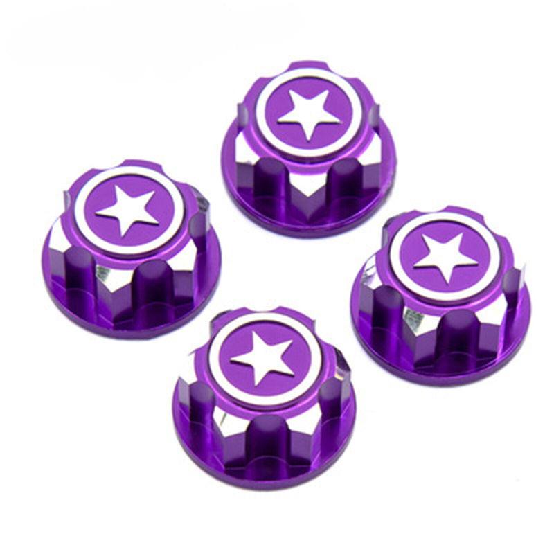 Powerhobby 17mm Aluminum Hex Wheel Nuts Purple (4) FOR Traxxas E-Revo Summit Maxx