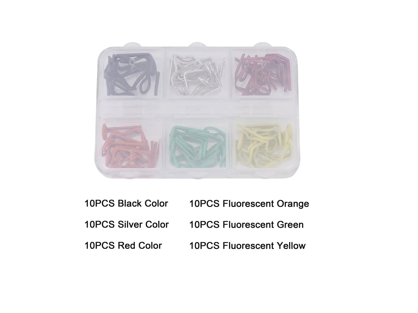 Powerhobby 60PCS 90-Degree Angle Body Clips Bent Springy Pins