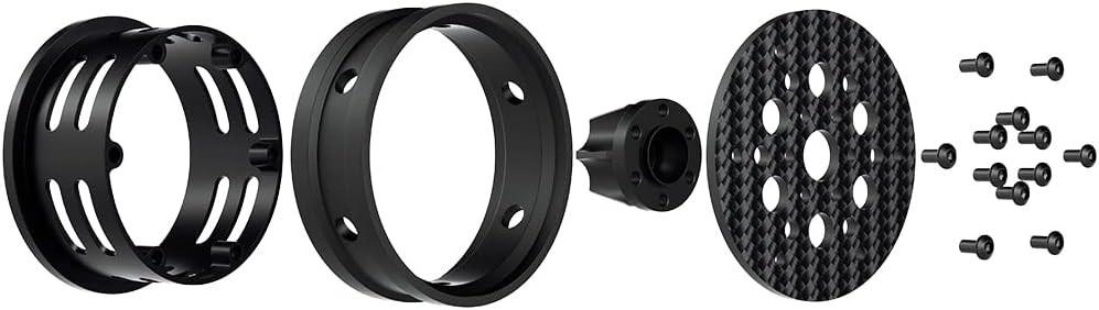 Powerhobby 1.9" Carbon Fiber Lightweight Beadlock Wheels C 1/10 Rock Crawler