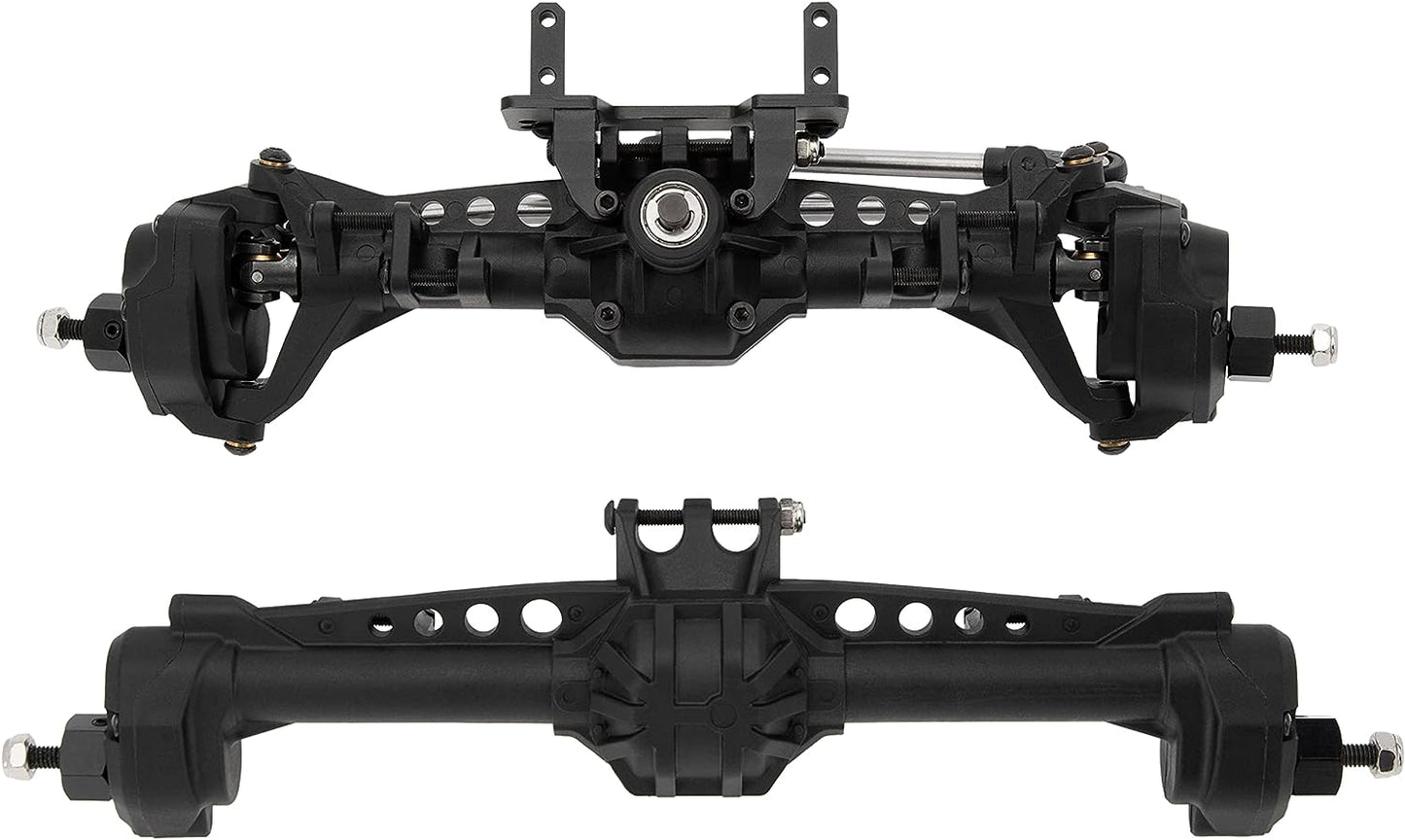 Powerhobby Nylon Portal Axels Front & Rear w Steel Gears Axial SCX10 / LCG