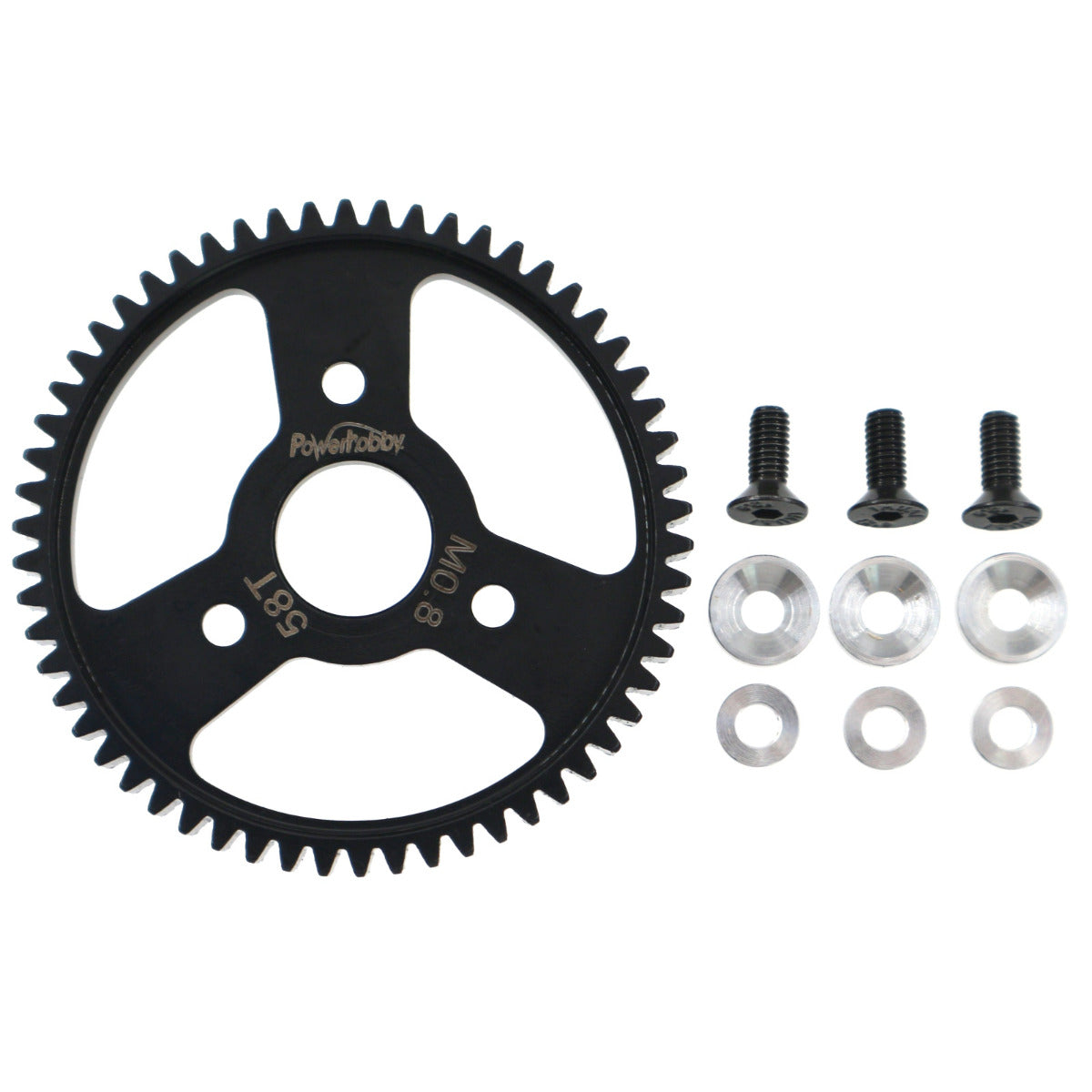 Powerhobby 32P 0.8M 58T Hardened Steel Spur Gear