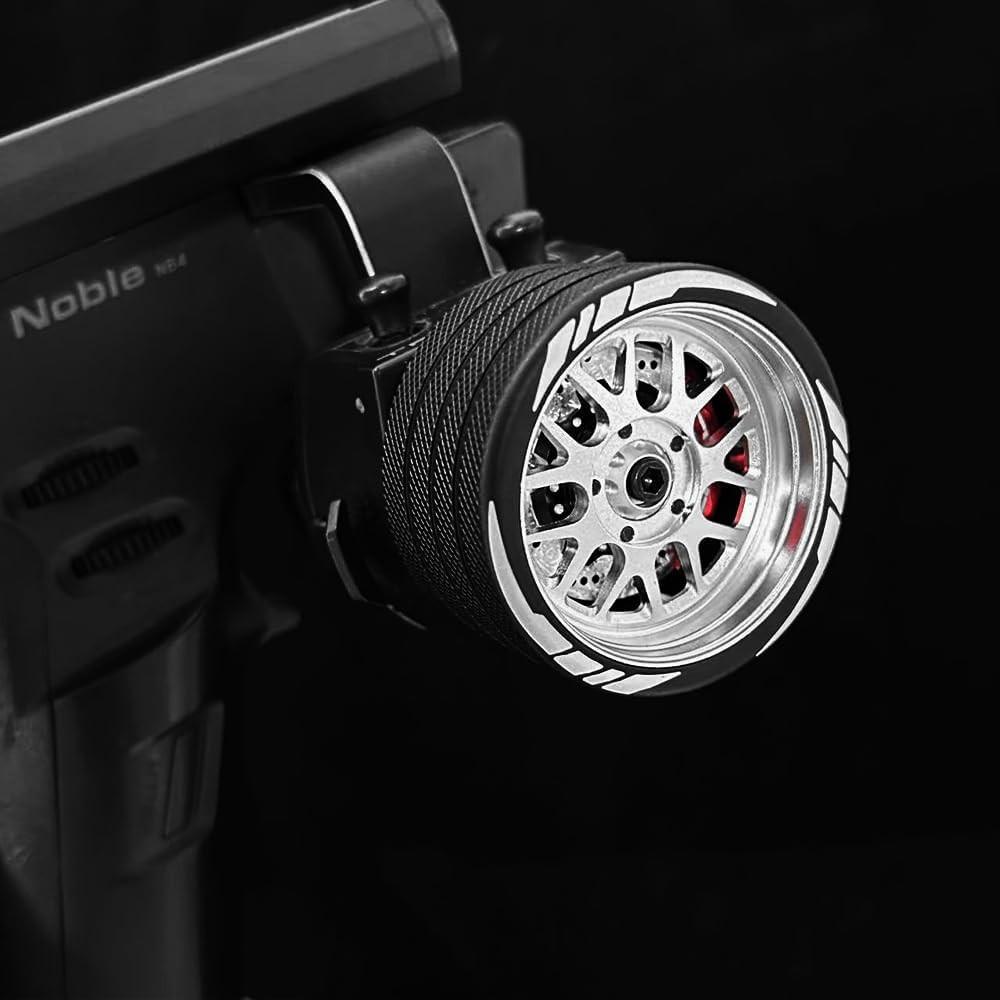 Powerhobby Aluminum RC Hnad Steering Wheel w Brake Disk Silver Flysky NB4