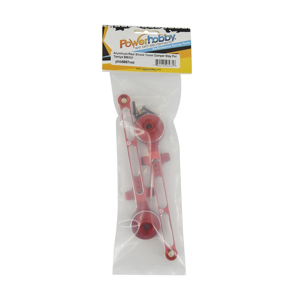 Powerhobby Aluminum Rear Shock Tower Damper Stay Red Tamiya BB-01