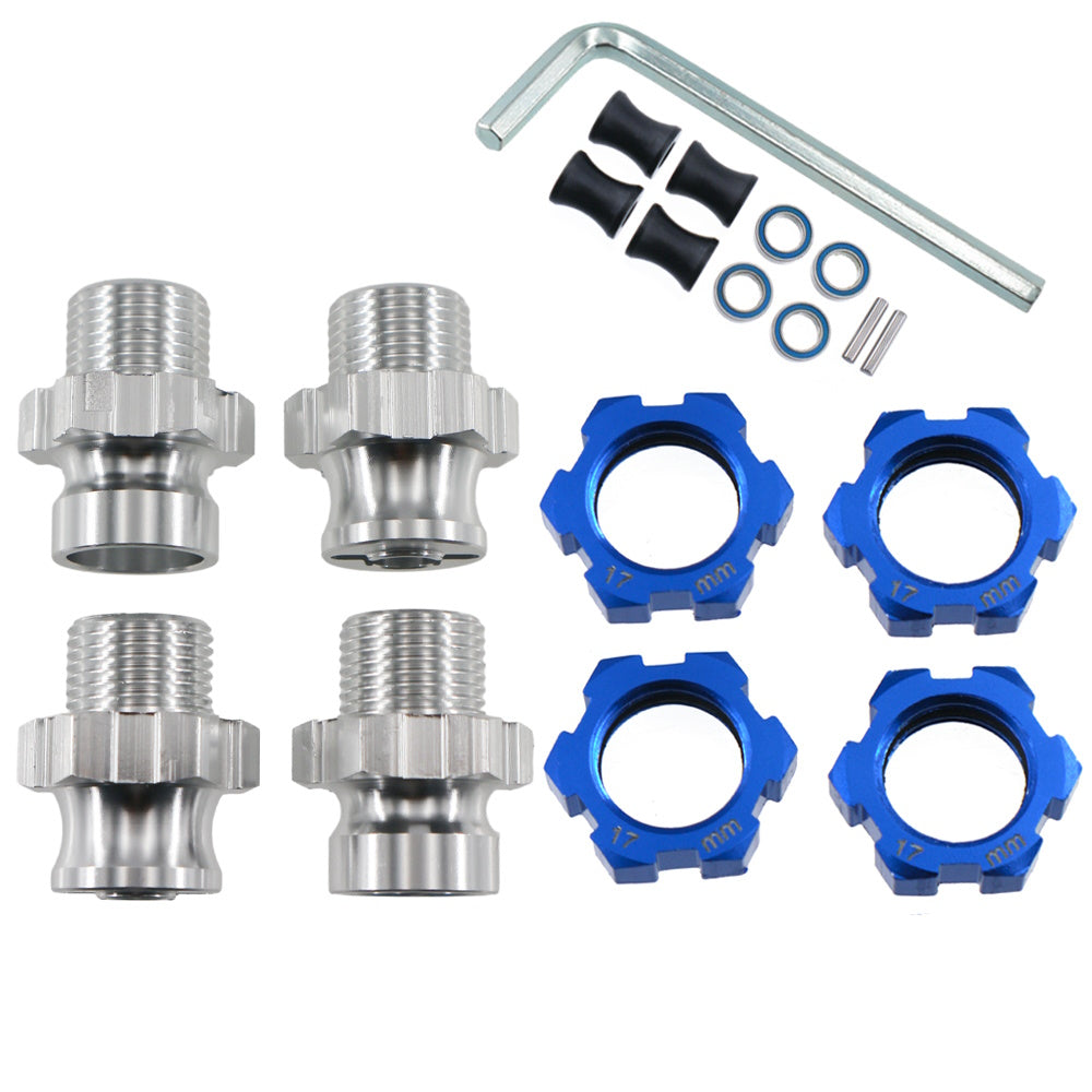 Powerhobby 17mm Hex Wheel Adapters w/8mm Extension FOR Traxxas Jato