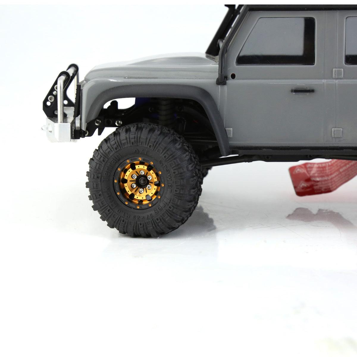 Powerhobby 1.0" Beadlock Wheels Gold (4) 1/24 Rock Crawler