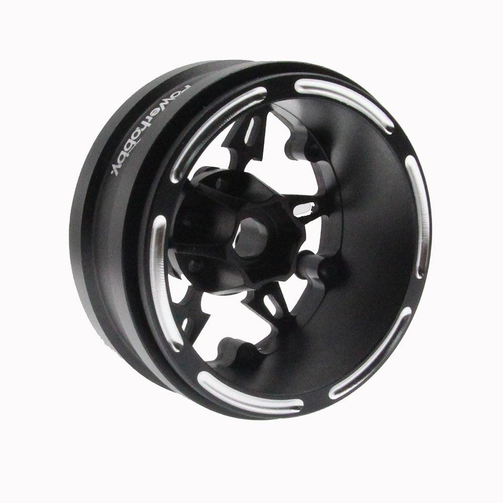 Powerhobby 1.9" Carbon Fiber Lightweight Beadlock Wheels E 1/10 Rock Crawler