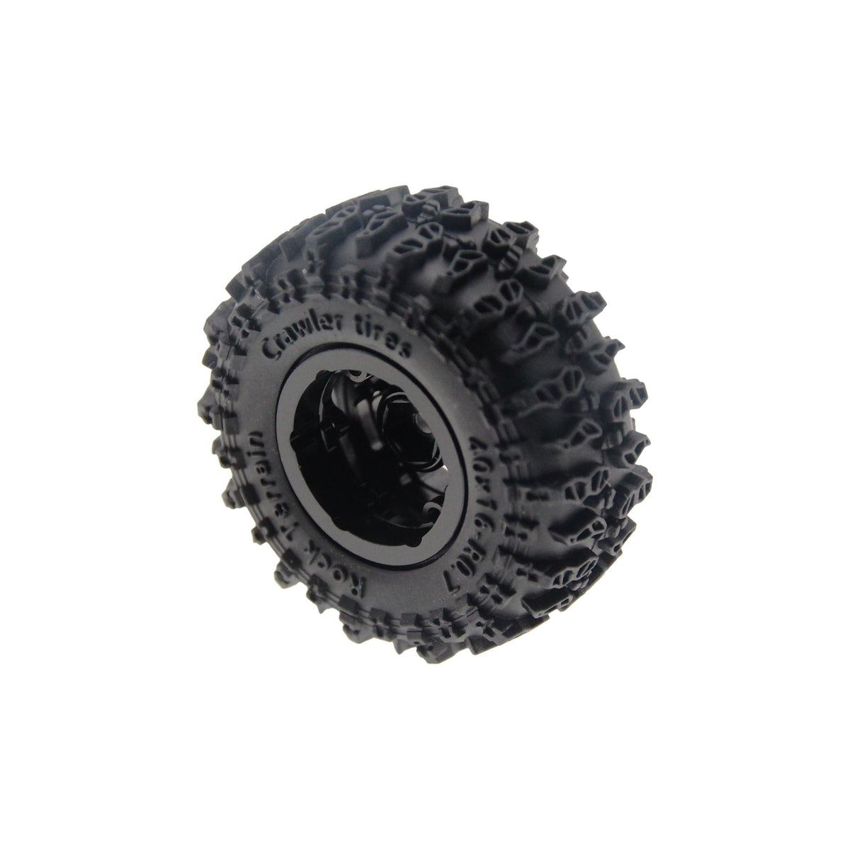 Powerhobby Axial SCX30 0.7" Aluminum Wheels / Tires (4) Black Type A