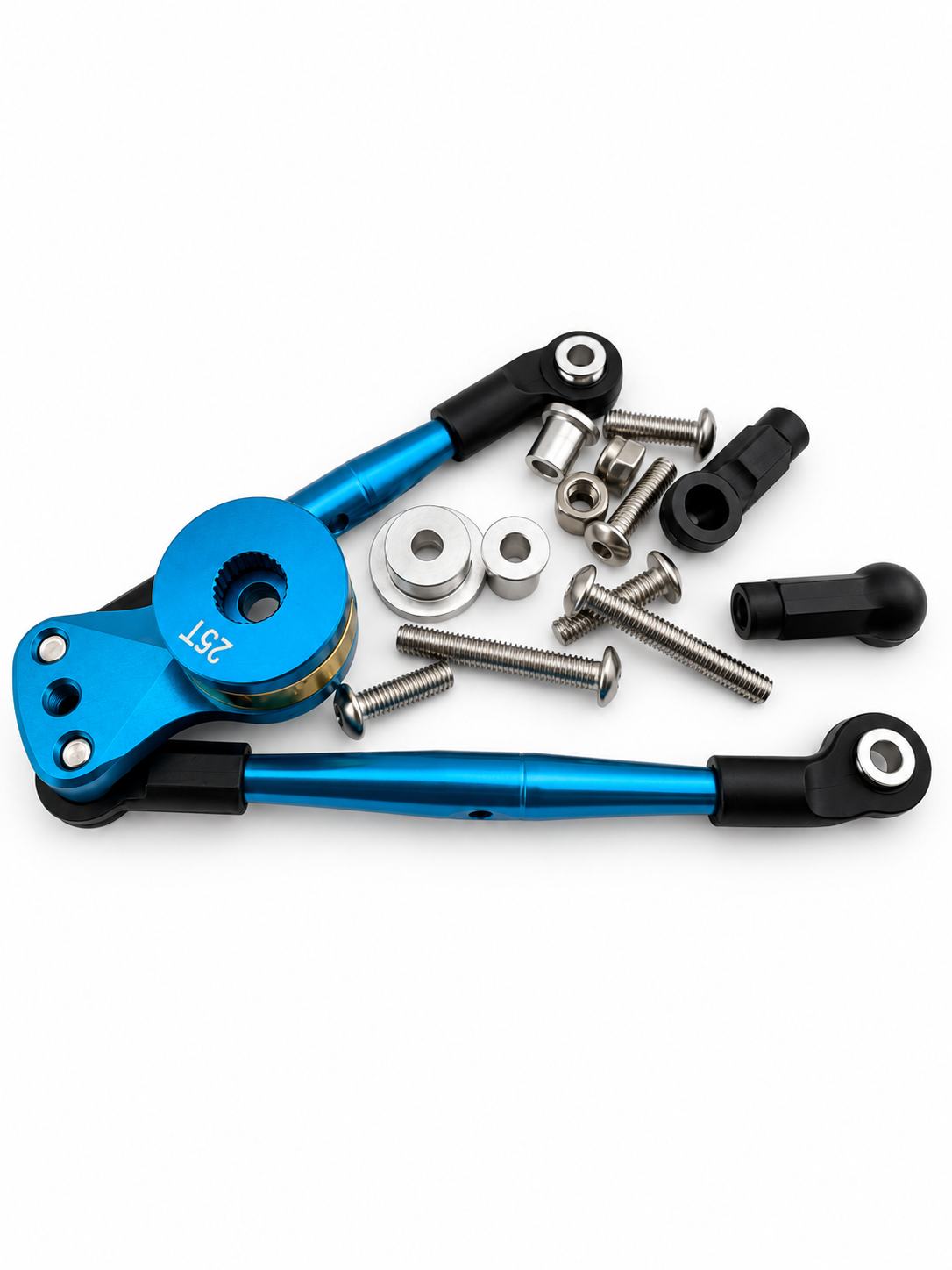 Powerhobby Hi-Torque Servo Saver 25T w/ Tie Rod Blue – Tamiya Lunch Box