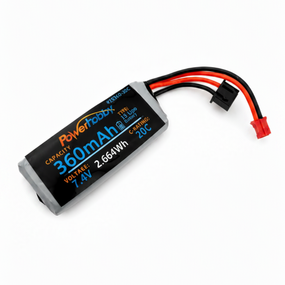 Powerhobby Axial SCX30 7.4V 2S 360mAh LiPo Battery
