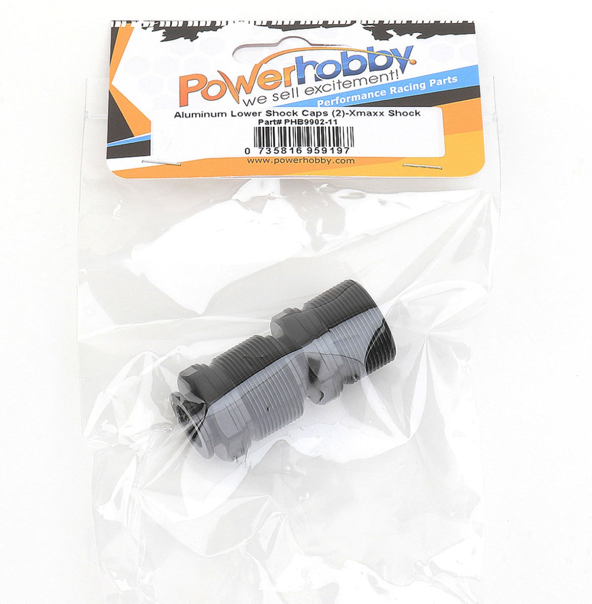 Powerhobby Aluminum Lower Shock Caps (2) XTREME X-Maxx Shocks