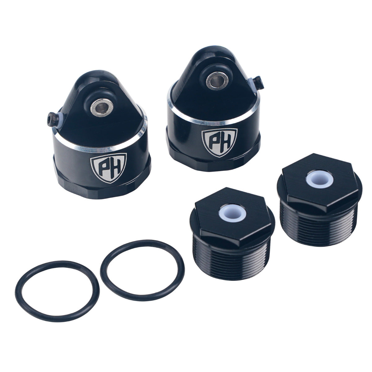 Powerhobby Aluminum Bleeder Shock Cap & Cartridge Set (2) Arrma Kraton / Outcast 8S