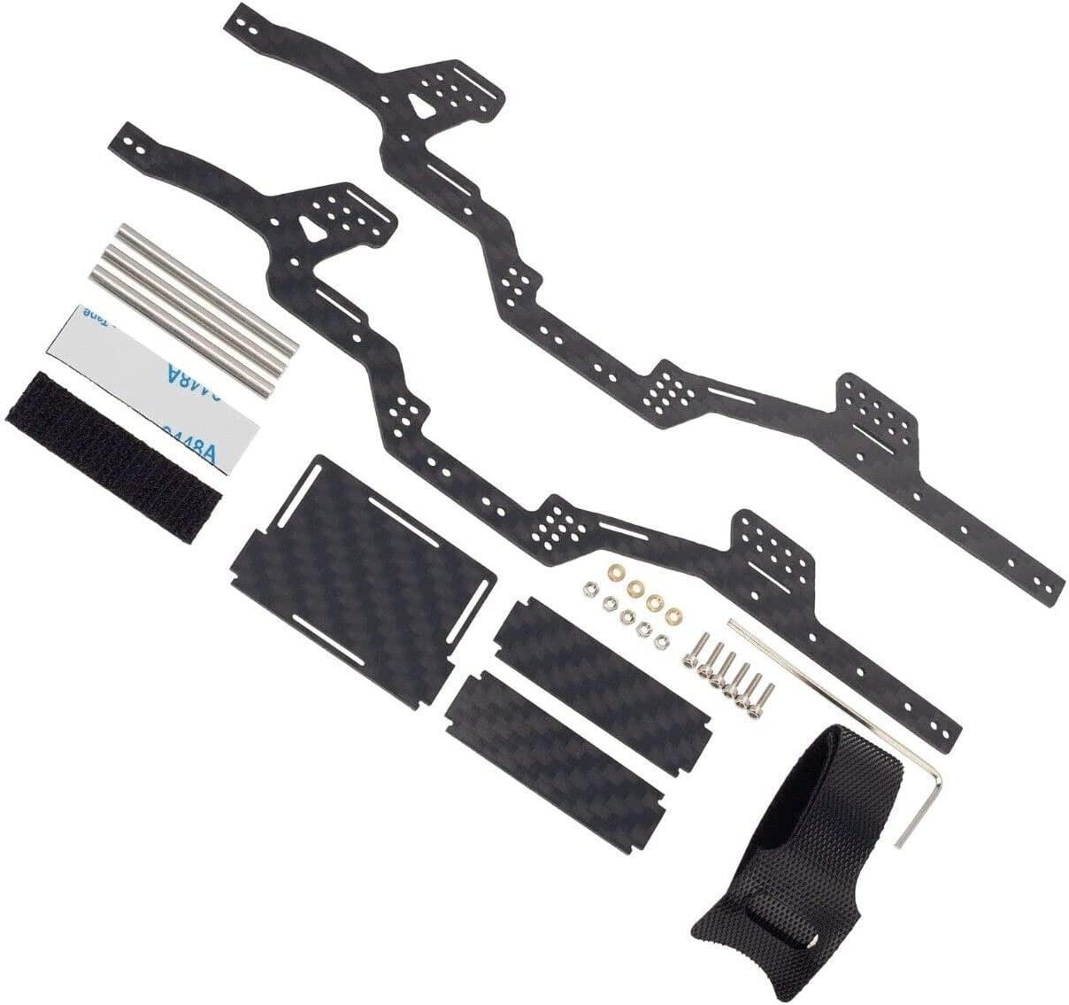 Powerhobby Axial SCX24 Jeep Gladiator LCG Carbon Fiber Chassis