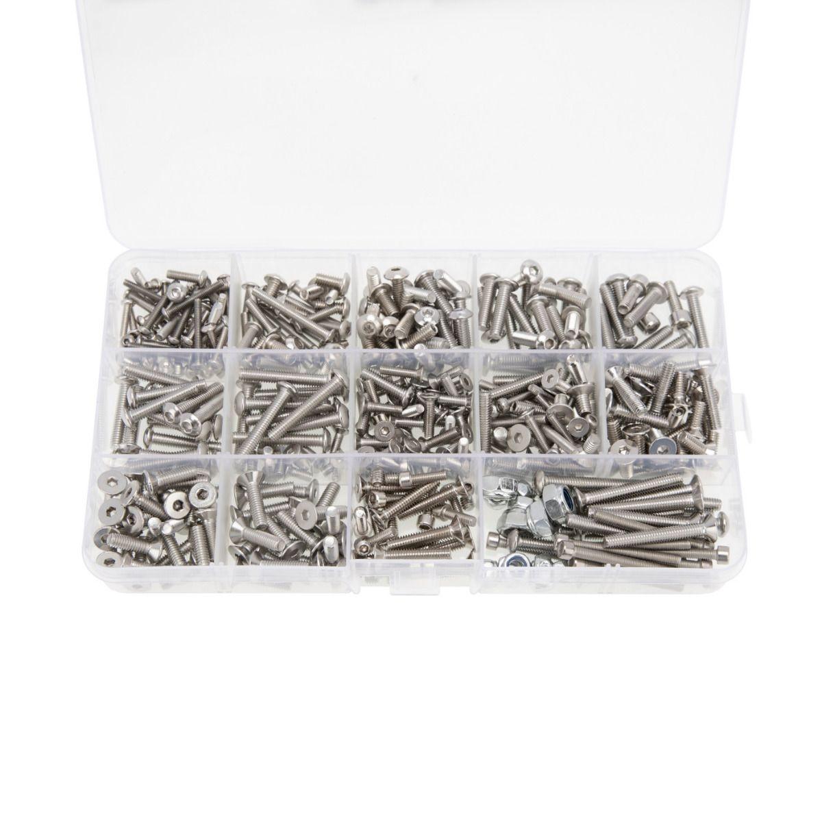 Powerhobby Stainless Steel Screws Kit Set Box Axial SCX10III 430pcs