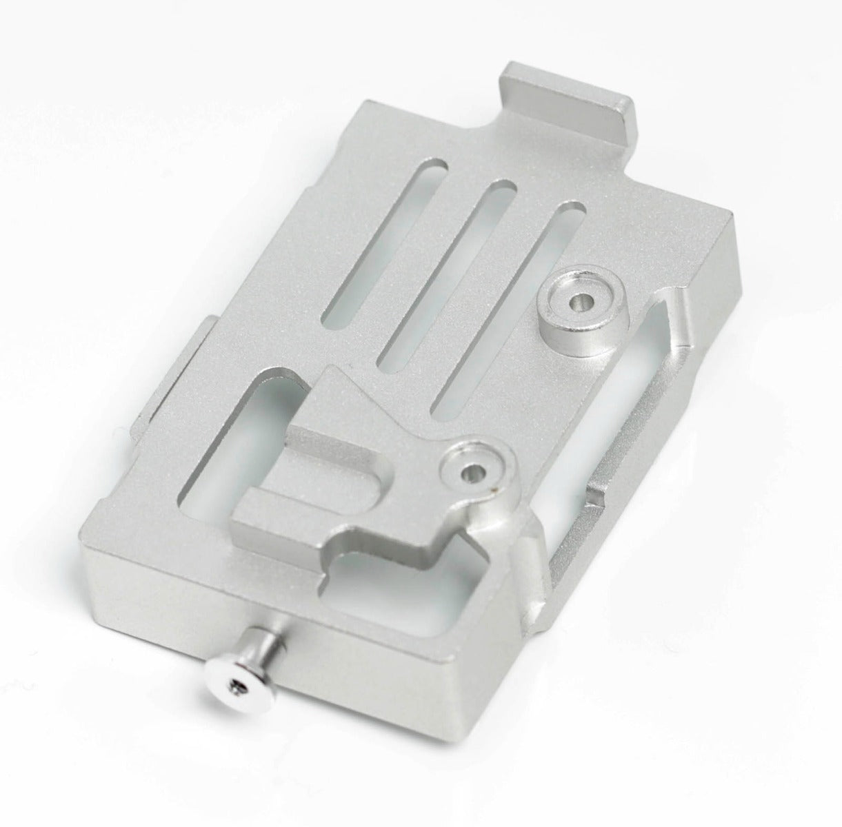 Powerhobby Aluminum Battery Tray Mount Plate FOR Traxxas TRX-4M Silver TRX4M
