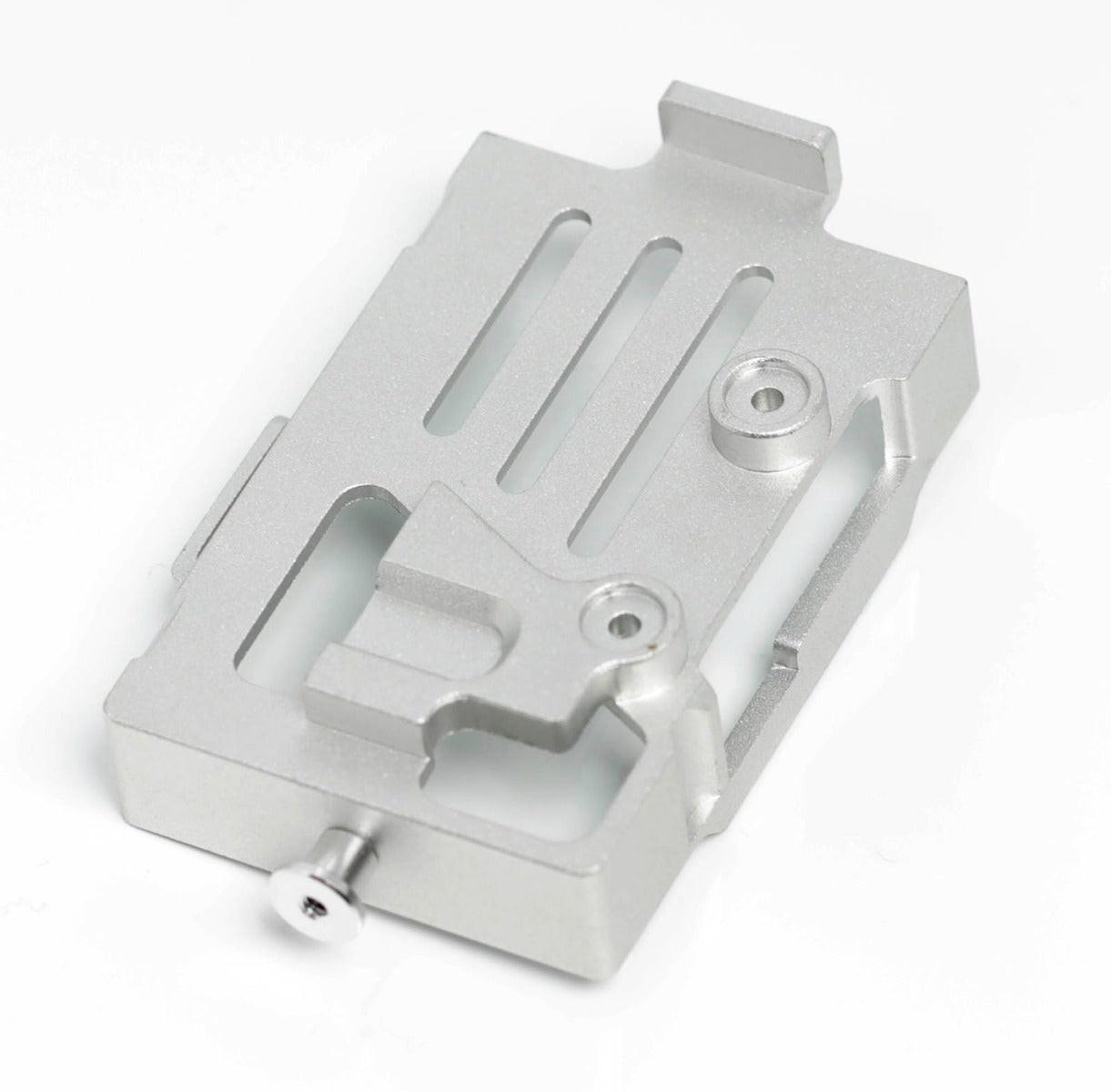 Powerhobby Aluminum Battery Tray Mount Plate FOR Traxxas TRX-4M Silver TRX4M