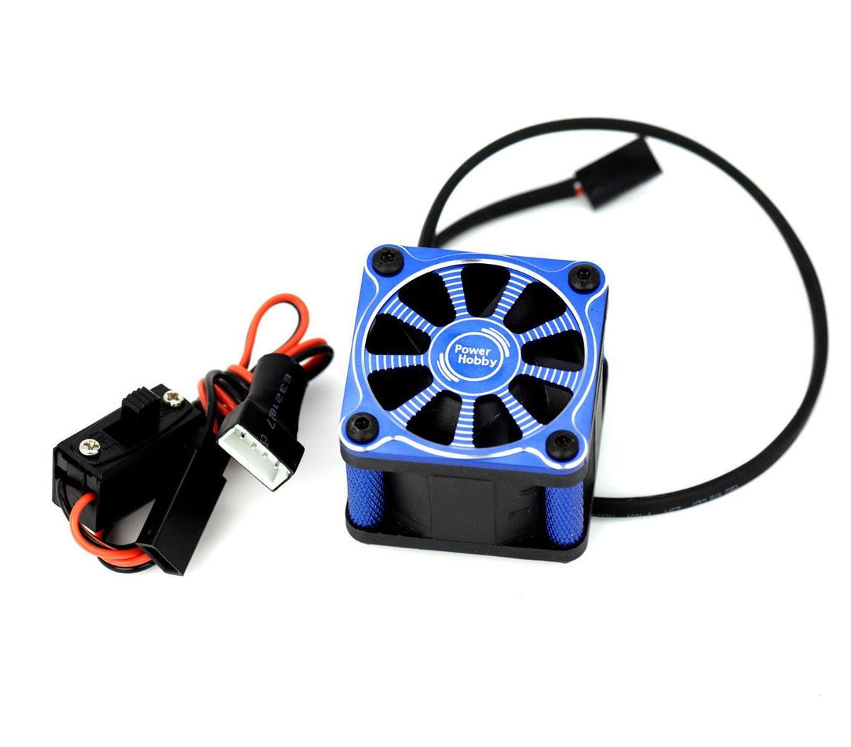 Powerhobby Twister 1/10 1/8 Motor Aluminum High Speed Cooling Fan - Blue