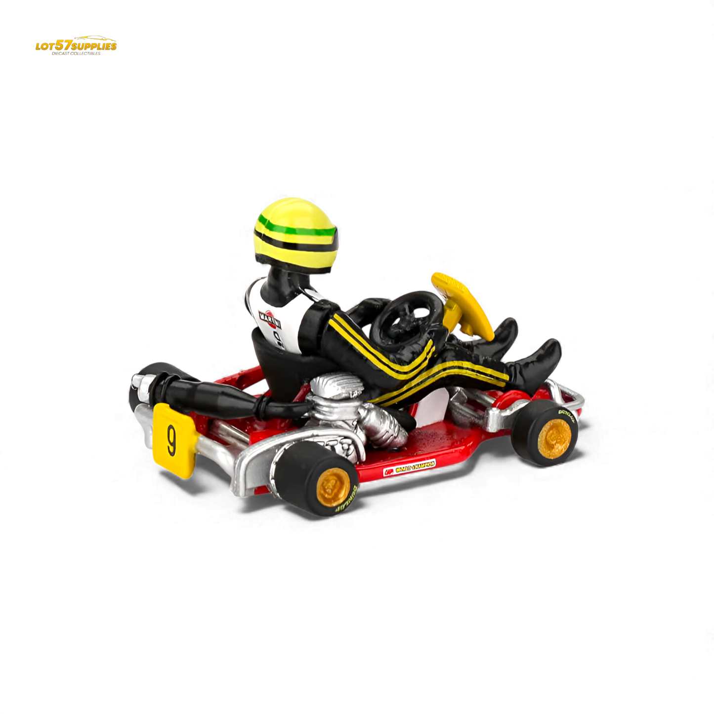 (Pre-Order) Mini GT Senna Kart Formula K #9 1981 Karting World Championship 1:64