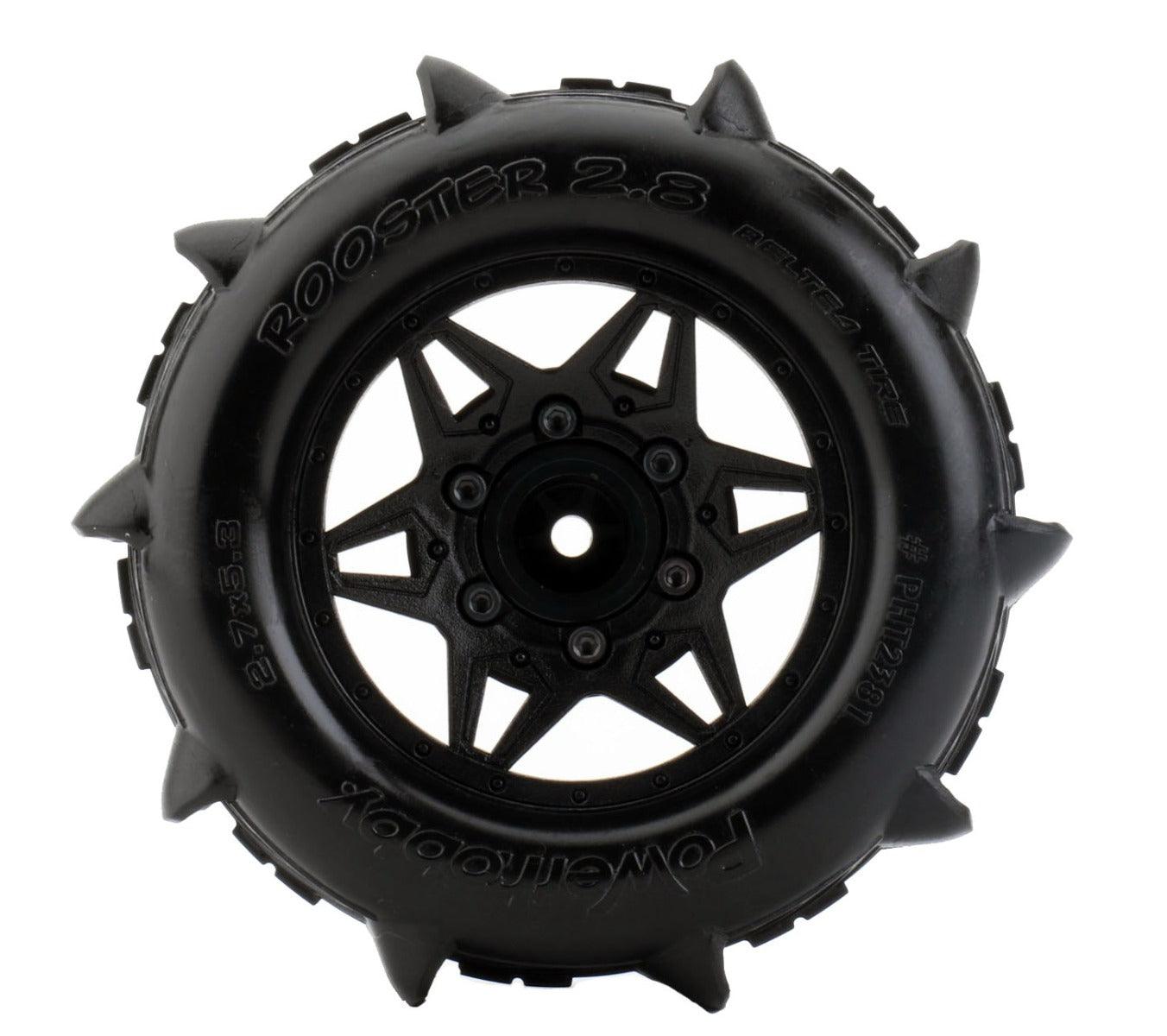 Powerhobby 1/10 Rooster 2.8 Belted Paddle Sand Snow Tires 12mm 14mm 17mm