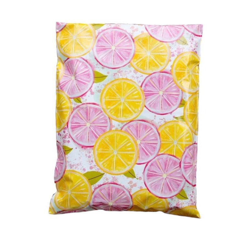 Pink Lemonade Poly Mailers Size 14.5x19 Shipping Bags