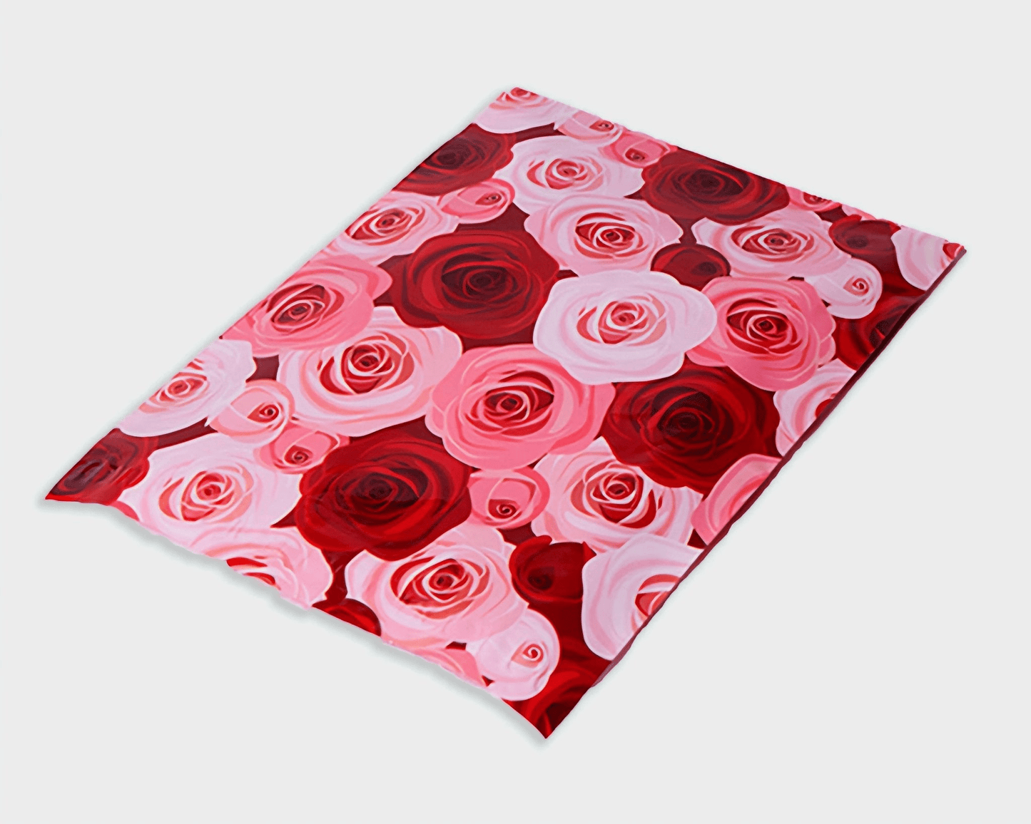Pink Rose Poly Mailers Size 10x13 Colorful Shipping Bags