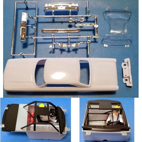 Monogram '63 Ford Galaxie Stock Car White Body Kit Slot 1/32 PMTR8507