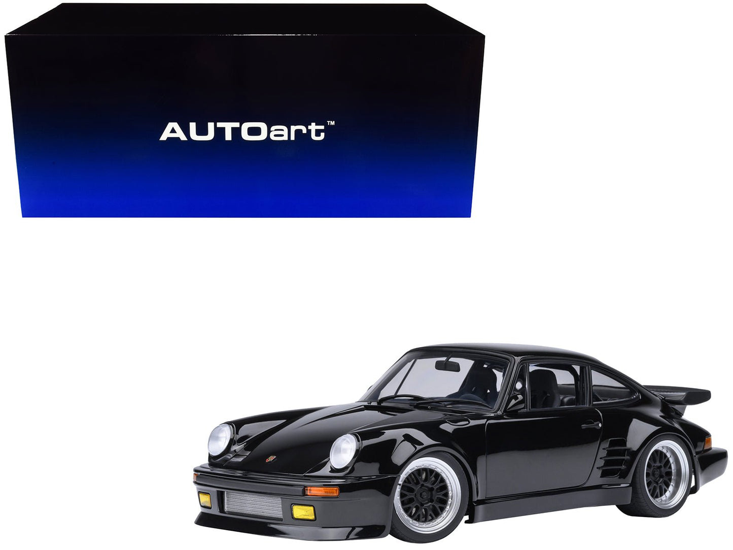 Porsche 911 (930) Turbo "Blackbird" Black "Wangan Midnight - Comic #1 Version" Manga 1/18 Model Car by Autoart free shipping USA