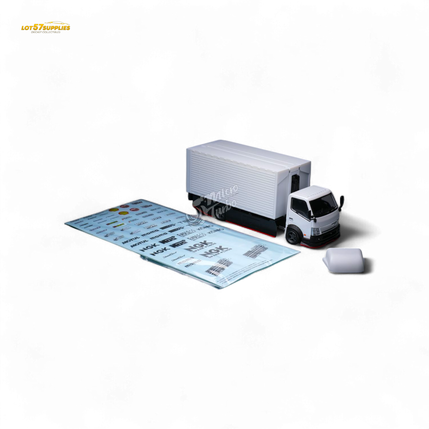 MicroTurbo HINO 300 Custom Wing Truck Limited to 1,000 Pcs & Stickers Included 1:64