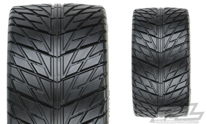 Pro-Line Street Fighter HP 3.8" Street Belted Tire Mounted For MT Mounted