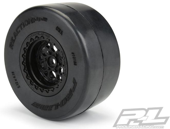 Pro-Line Reaction + HP Wide SC S3 (Soft) Drag Racing Belted Tires For Pro-Line