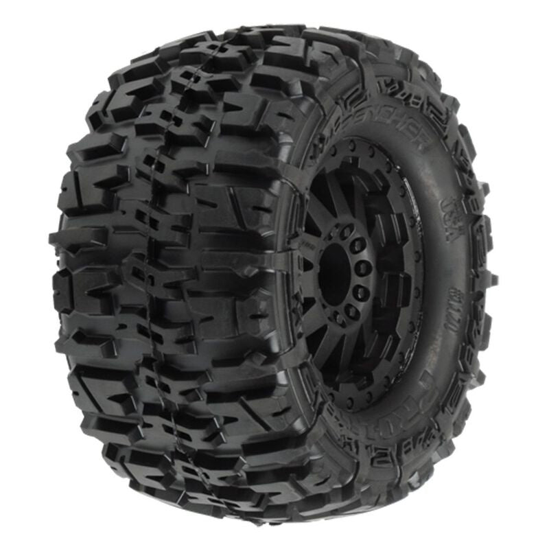 Pro-Line PRO117014 Trencher 2.8 TRA Style Bead,Mnt F-11 Blk Whl: RJATO