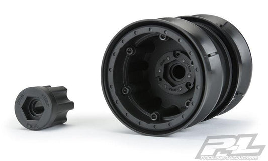 Pro-Line 2786-00 Carbine 1.9" Black Plastic Internal Bead-Loc Dually Wheels